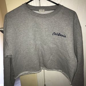 john galt vintage california cropped sweatshirt